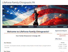 Tablet Screenshot of lifeforcefamilychiropractic.org